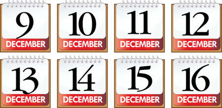 days of Decemberのイラスト素材