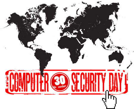 computer security dayのイラスト素材