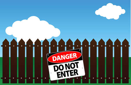 do not enterのイラスト素材