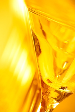 Wine glasses gold tonedの写真素材