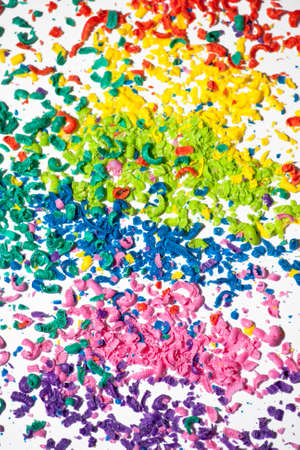 Sliced color pigment closeup photoの写真素材