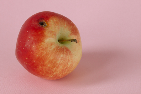 Raw organic fruit pear, apple isolated on bacgroundの写真素材