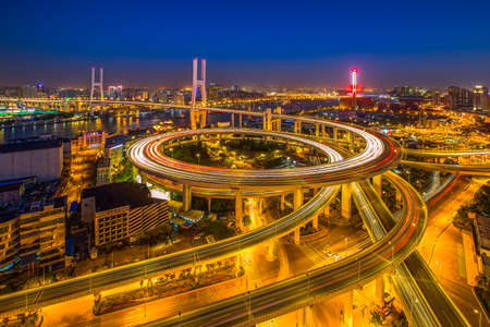 roadway at the city in night view