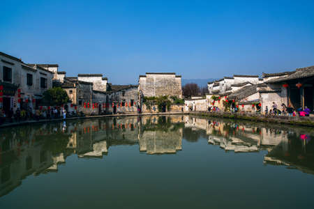 Anhui Hong cun villageのeditorial素材
