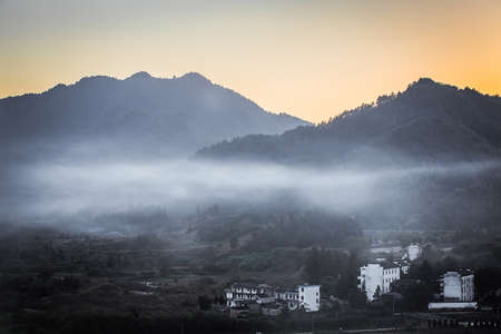 Village landscape viewの写真素材