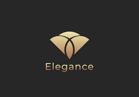 diamond luxury logo icon vectorのイラスト素材
