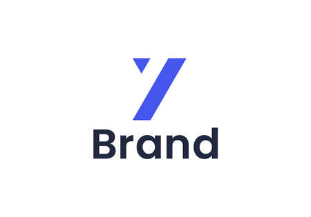 Abstract Letter Y line outline Modern Logo Template Vector.のイラスト素材