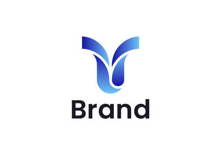 Initial Letter Y 3D Logo, Initial Letter Logo For Company Name, Alphabet Logo Template Ready For Use, Modern Initial Logoのイラスト素材