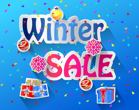 Celebrate banner. Party flags with confettiのイラスト素材