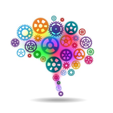 Creative concept of the human brainのイラスト素材