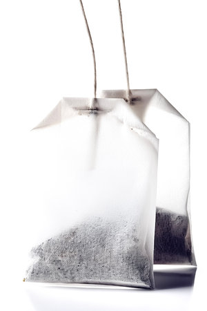 Tea Bags isolated on white background.の写真素材
