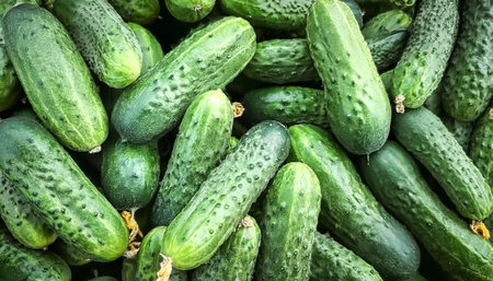 Close up of Lots of cucumbers. cucumbers Background Conceptの写真素材