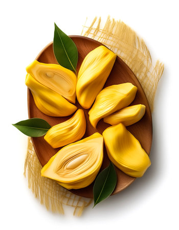 jackfruit slicesの写真素材