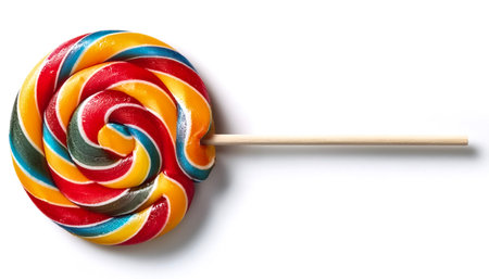 lollipop isolated on white backgroundの写真素材