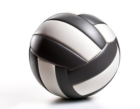 Volleyball isolated on a white backgroundの写真素材