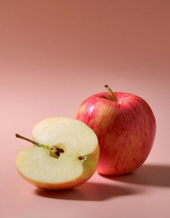 ââApple, isolated on a pastelの写真素材