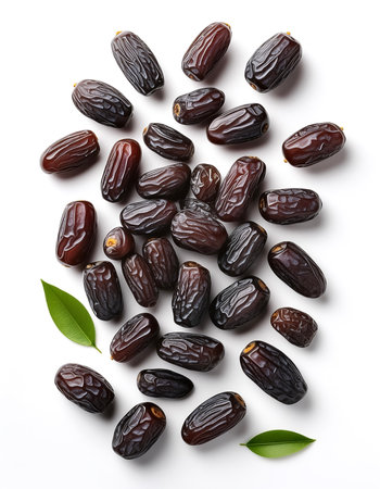 Ajwa Dates isolated on white background