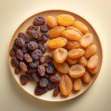 Raisins fruit, isolated on a pastelの写真素材