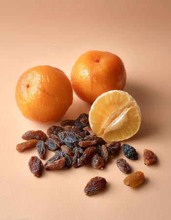 Raisins fruit, isolated on a pastelの写真素材