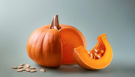 pumpkin, isolated on a pastelの写真素材