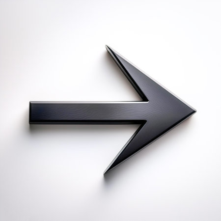 Black arrow isolated on white backgroundの写真素材