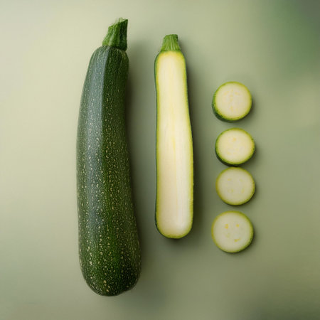 Zucchini vegetables, isolated on a pastelの写真素材