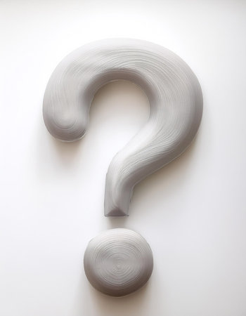 Question mark symbol on isolated white, isolated on whiteの写真素材