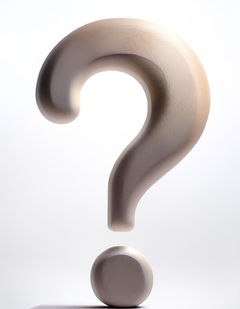 Question mark symbol on isolated white, isolated on whiteの写真素材