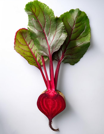 beet, isolated on a clean white backgroundの写真素材