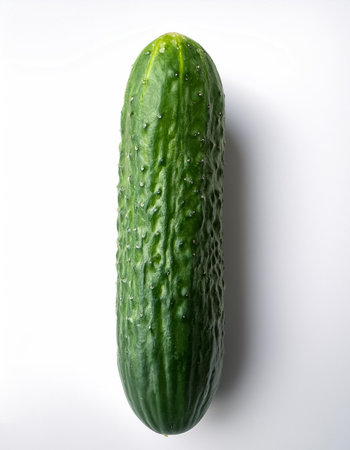 cucumber, isolated on a clean white backgroundの写真素材
