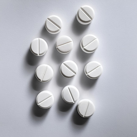 pills, isolated on a clean white backgroundの写真素材