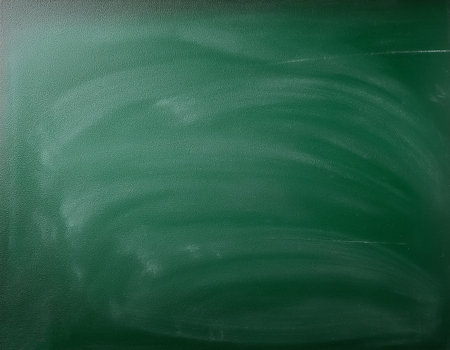 close up of an empty school green chalkboardの写真素材