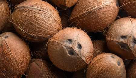Fresh a pile of Some Coconut texture, pattern background