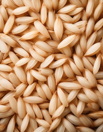 Fresh a pile of close-up Some rice ear texture, pattern background.の写真素材