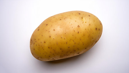 Potato, isolated on a clean white backgroundの写真素材