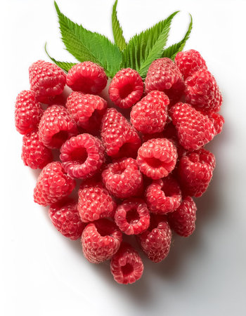 Raspberry, isolated on a clean white background