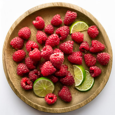 Raspberry, isolated on a clean white backgroundの写真素材
