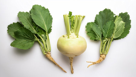 turnip, isolated on a clean white backgroundの写真素材