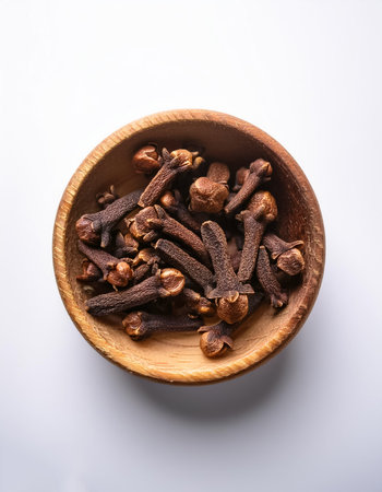 clove, isolated on a clean and smooth white backgroundの写真素材