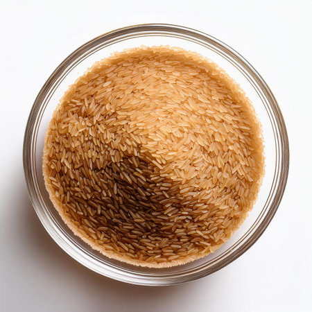 brown sugar, isolated on a clean, smooth white backgrounの写真素材