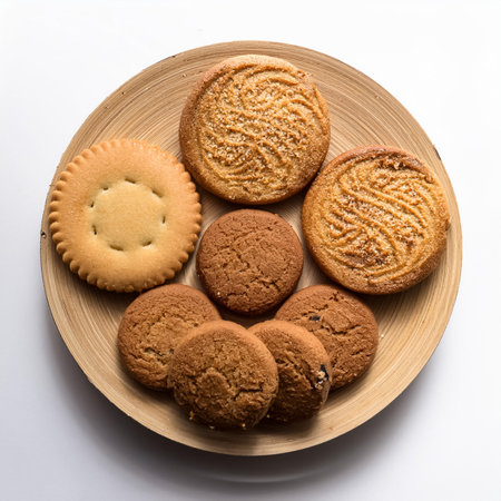 cookies, isolated on a clean white backgroundの写真素材