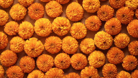 Fresh Marigold flower pattern texture background