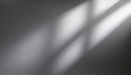 gray background for product presentation with beautiful lights and shadowsの写真素材