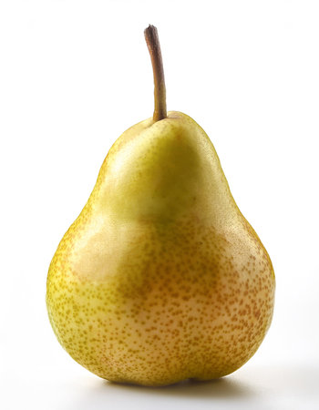 pears fruit on white backgroundの写真素材