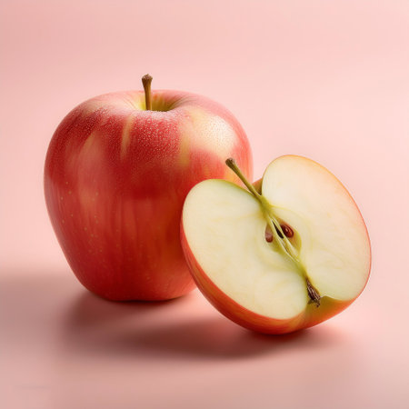 ââApple, isolated on a pastelの写真素材