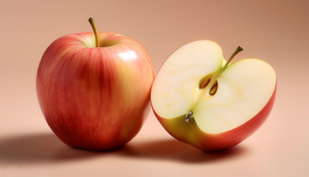 ââApple, isolated on a pastelの写真素材