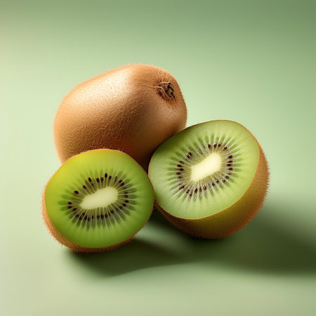 Kiwi, isolated on a pastelの写真素材