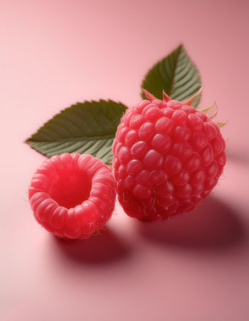 â€‹â€‹raspberry, isolated on a pastel