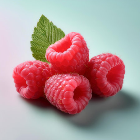 â€‹â€‹raspberry, isolated on a pastel