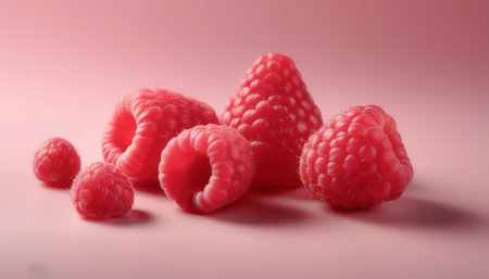 ââraspberry, isolated on a pastelの写真素材